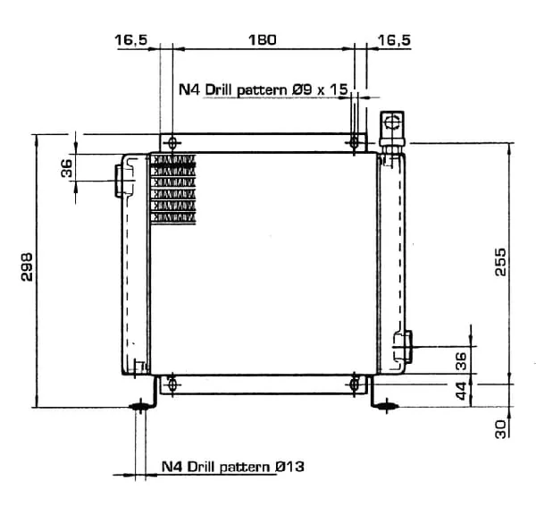 Emmegi - OK2015380VAC - Emmegi Oil Cooler (400V) 38-50°C 2015K-03-2-01