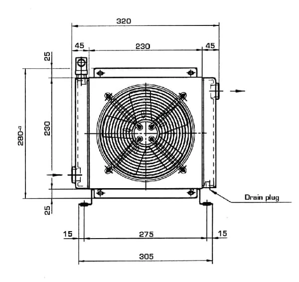 Emmegi - OK2015KBV24301 - Emmegi Bypass Oil Cooler 24V 48-60°C
