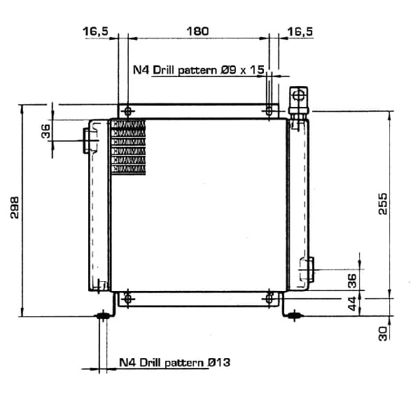 Emmegi - OK2020K24201 - Emmegi Oil Cooler (24V) 38-50°C 2020K-24-2-01