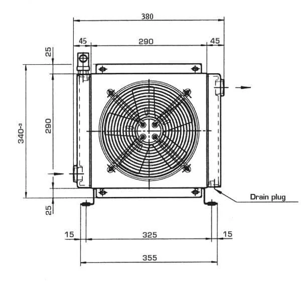 Emmegi - OK2024K01201 - Emmegi Oil Cooler (230V) 38-50°C 2024K-01-2-01