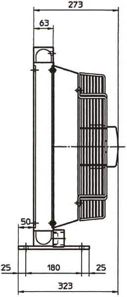 Emmegi - OK2050K12201 - Emmegi Oil Cooler (12V) 38-50°C 2050K-12-2-01