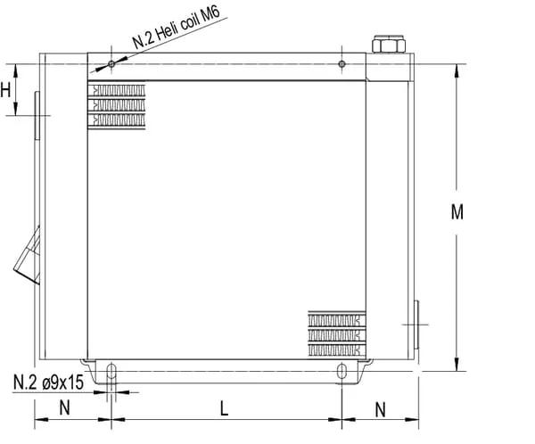 Emmegi - OK2MV424301 - Emmegi Oil Cooler (24V) 48-60°C MV-4