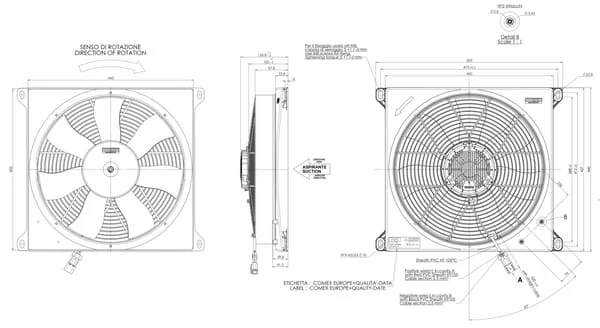 Emmegi - OK92MV424S - Emmegi Exhaust Fan 24-V 2MV-4