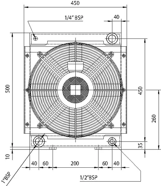 Emmegi - OKHPA1803201 - Emmegi Oil Cooler (400V) 50-38°C HPA-18-03-2-01