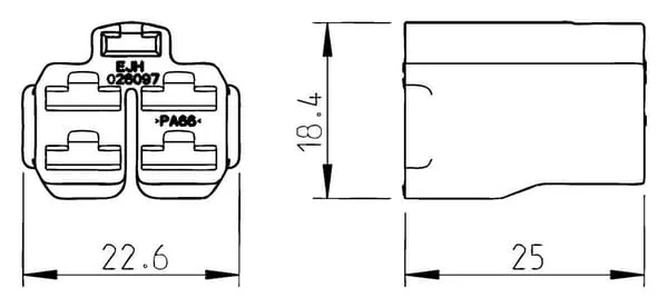 Erich Jaeger - 026097JAE - Cable Shoe Housing 5 Pin