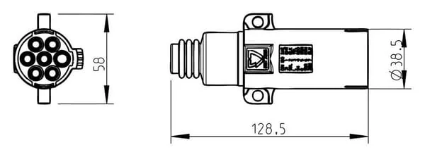 Erich Jaeger - 211112JAE - Plug 7-Pin 24V