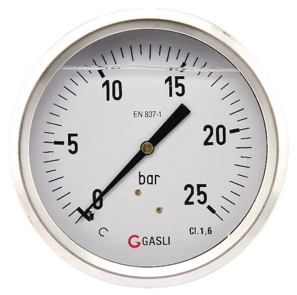 ET - MA10025B08SSGF - Gauge Diameter 100 0-25bar 1/2" Rear