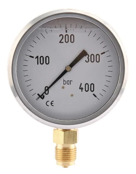 ET - MA100400L08SSGF - Pressure Gauge Diameter 100 0-400bar 1/2" Bottom