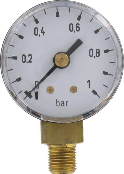 ET - MA401L02ST - Pressure Gauge Diameter 40 0-1bar 1/8" Bottom