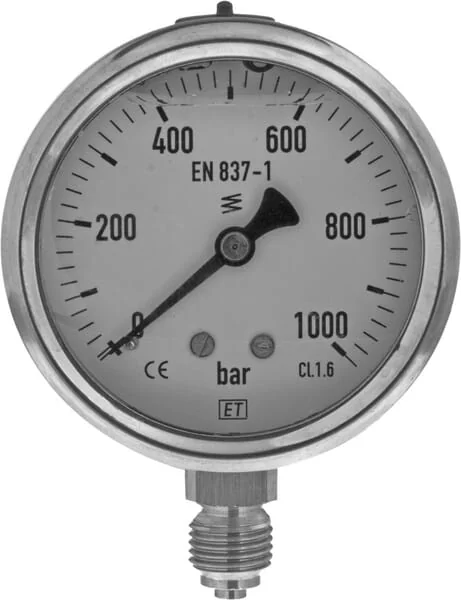 ET - MA6301000L04SSGF - Pressure Gauge Diameter 63 0-1000 1/4"