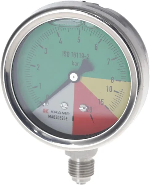 ET - MA630825E - Pressure Gauge Diameter 63mm 0-8-15-25 1/4" BSP Bottom Connection