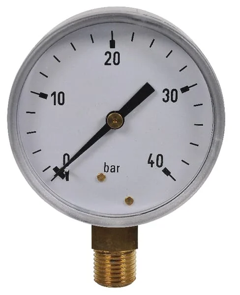 ET - MA6340L04SS - Pressure Gauge Diameter 63 0-40bar 1/4" Bottom