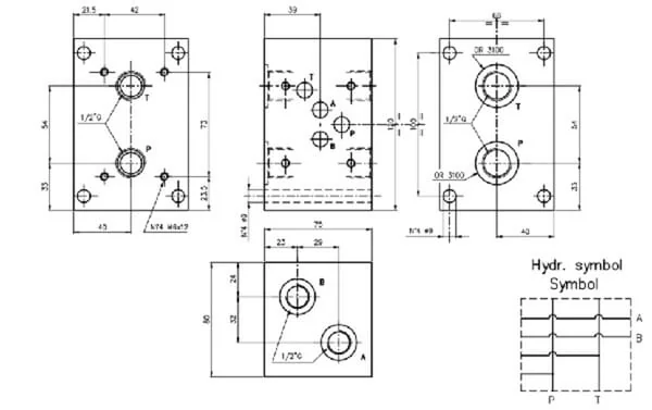 Eurofluid - EC5412L - Eurofluid Section, Parallel NG10