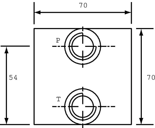 Eurofluid - MR36GZC - 03 Subplate Bottom Port 3/8 Inch