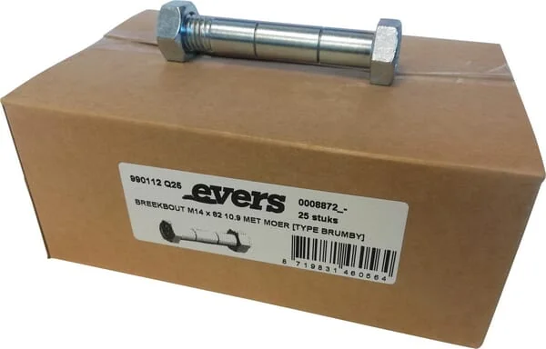 Evers - 990112Q25 - Shear Bolt With Nut (25 Pcs) M14x82 10.9 Type Brumby