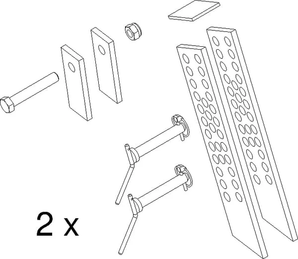Evers - 990211 - Plate (12mm) For Adjustment Complete LH+RH Evers