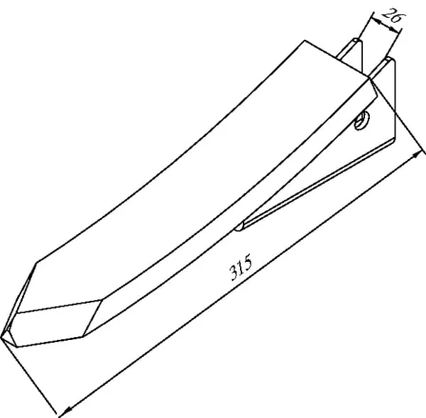 Evers - 990550 - Cultivator Point Weld On