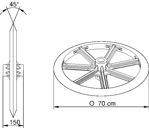 Evers - 990712 - Press Ring 700mm 45° Evers