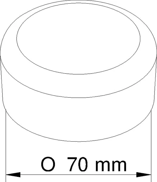 Evers - 992023 - Plastic Dust Cap 70mm Evers