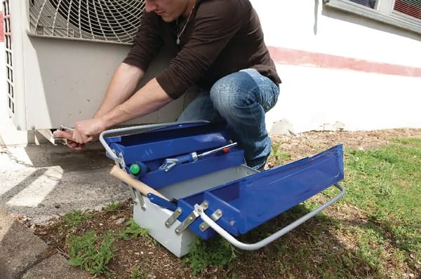 Expert - E010201 - Toolbox 250x535x230mm, Blue/Grey Metal, 5 Compartments, Expert