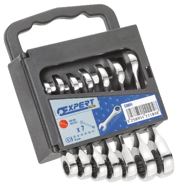 Expert - E111104 - Expert Ratcheting Box-End Wrench Set 7-Piece