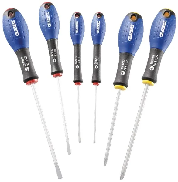 Expert - E160902 - Set Of 6 Slot Screwdrivers/Ph