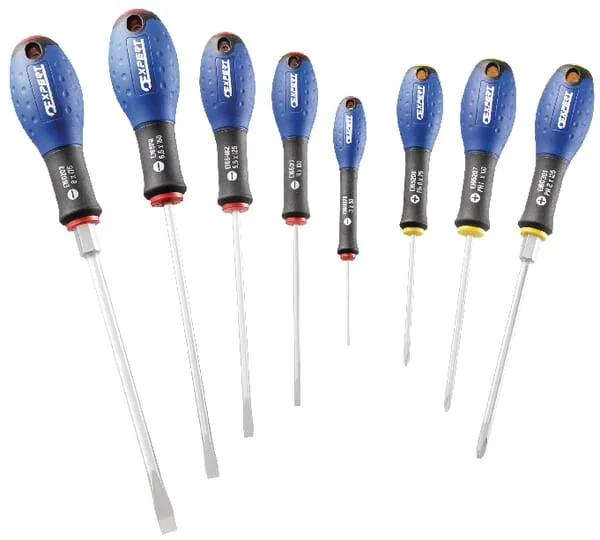 Expert - E160904 - Expert Set 8 Slotted Screwdrivers PH