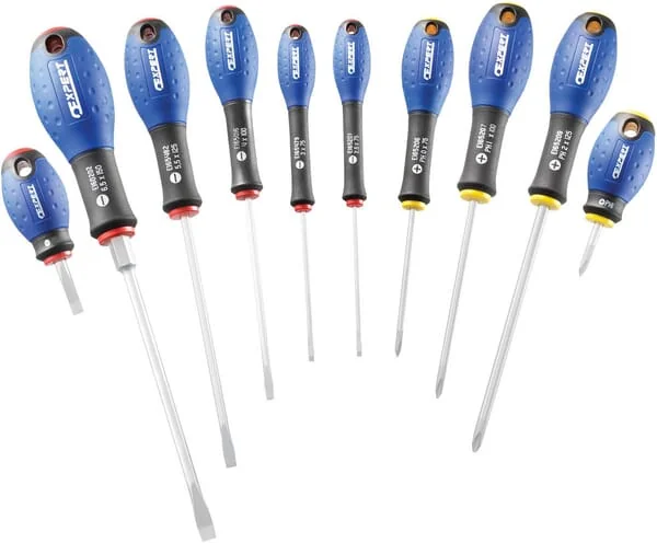 Expert - E160905 - Expert Set 10 Slotted Screwdrivers PH