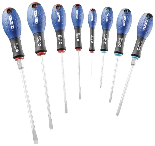 Expert - E160906 - Expert Set 8 Slotted Screwdrivers PZ