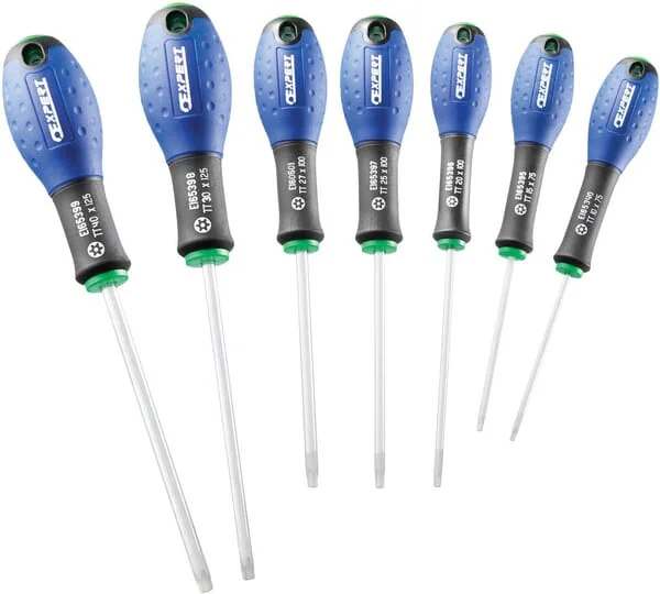 Expert - E160909 - Expert Set 7 Tamper Torx® Screwdrivers