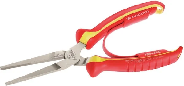 Facom - 188A20VE - Flat Nosed Pliers VDE 200mm