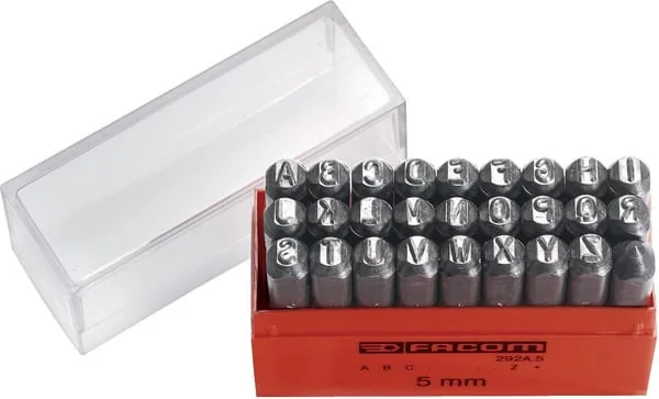 Facom - 292A4 - Facom Punch Letters 4 mm 26 pcs