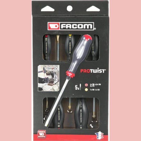 Facom - ATWCKJ5PB - Set di cacciaviti 5 pezzi.