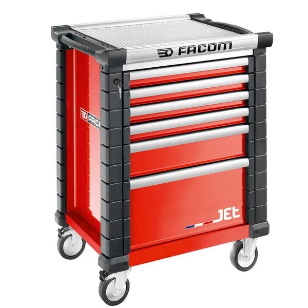 Facom - JET6M3A - Tool Trolley Jet+3 6 Drawers Red