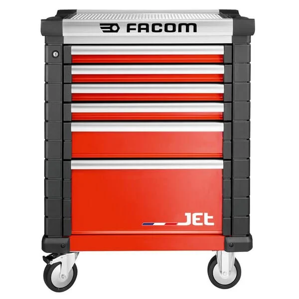 Facom - JET6M3A - Tool Trolley Jet+3 6 Drawers Red