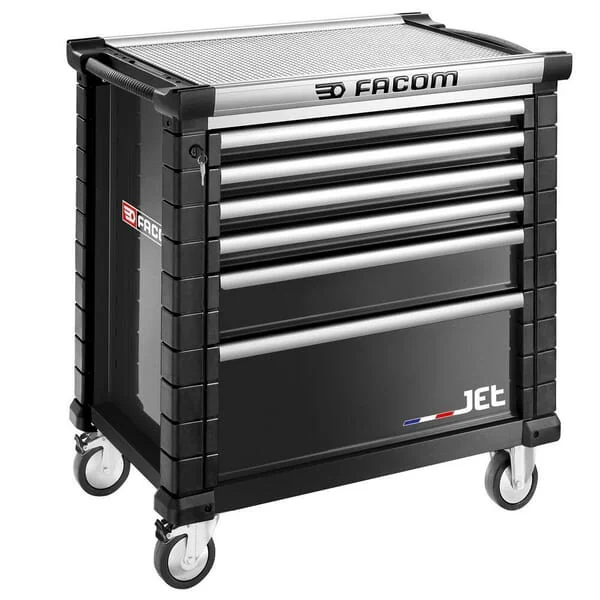 Facom - JET6NM4A - Tool Trolley Jet+4 6 Drawers Black
