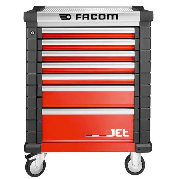 Facom - JET7M3A - Tool Trolley Jet+3 7 Drawers Red