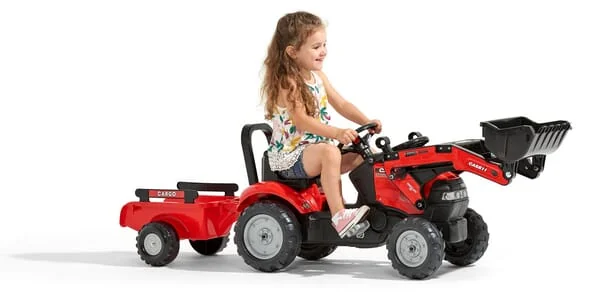 Falk - F961AM - Case IH Backhoe With Trailer