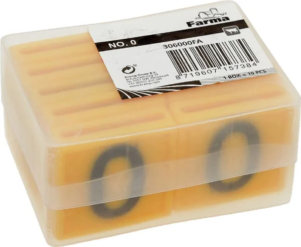 Farma - 306000FA - Ear Tag No. 0 Yellow 45x45 mm