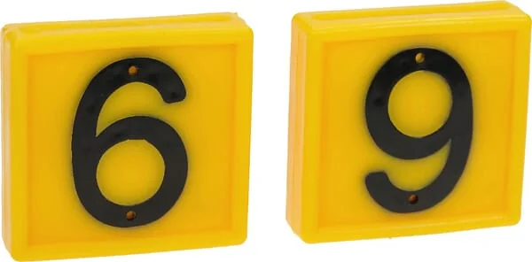 Farma - 306069FA - Ear Tag No. 6/9 Yellow 45x45mm