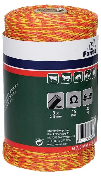 Farma - 704010FA - Electric Fence Wire 250m 3x0.16 Stainless Steel