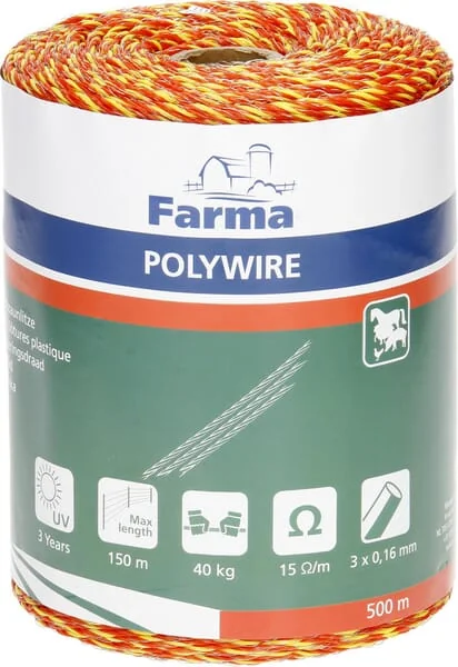 Farma - 704011FA - Electric Fence Wire 500m, 3x0.16, Stainless Steel