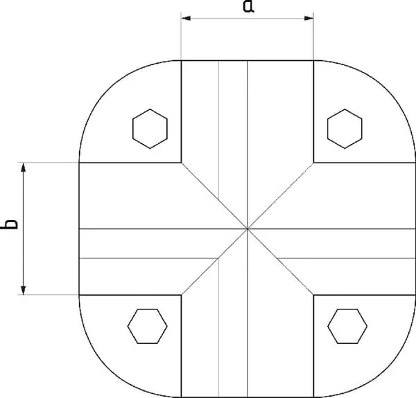 Farma - 80303022FA - Farma Cross Clamp 2"x2"