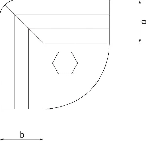 Farma - 803090112112FA - Farma Clamp 90° 1½"x1½"