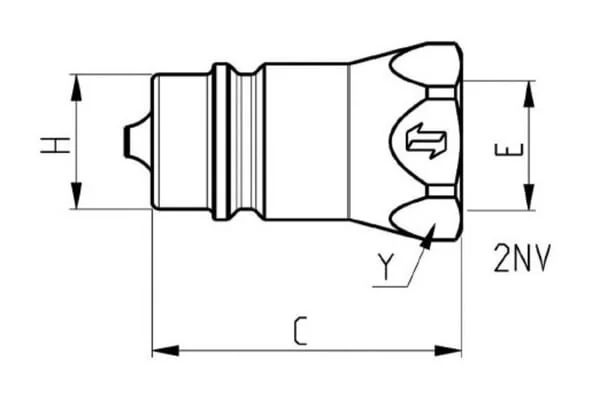 Faster - 2NV1212SAEM - Quick Release Coupling