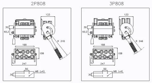 Faster - 2P808812GFC - Multifaster Coupling DN12-8 x 1/2" BSPP Fixed Part, Female
