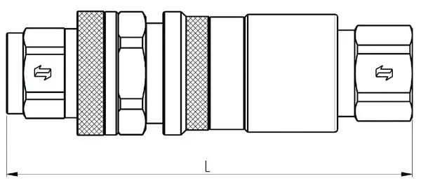 Faster - 3FFV1114GFS - Faster Coupling Housing Bi.Dr. 1-1/4 x 1-1/4" BSP