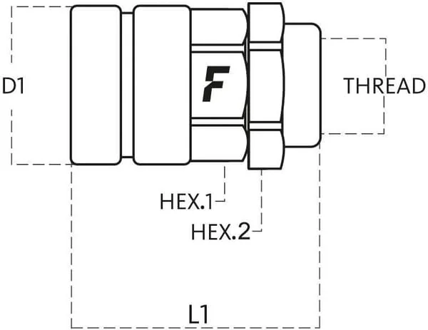 Faster - CVE1GASF - Quick Release Coupling 1 Female