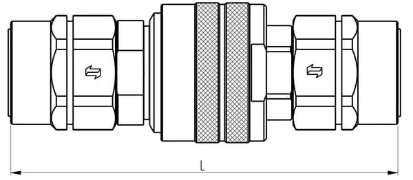 Faster - CVV0832015F - Threaded Coupling, 1/2" Female - M20x1.5 12S Male