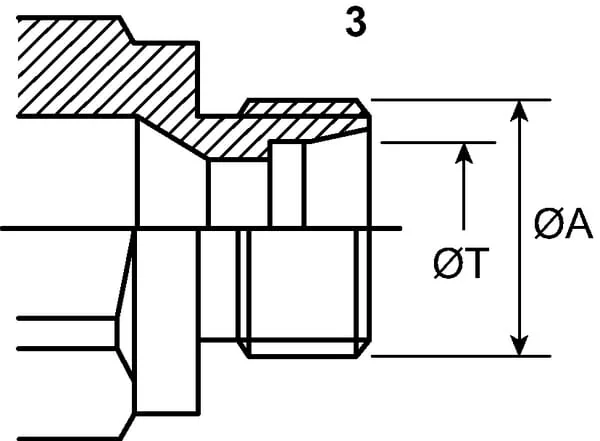 Faster - CVV125302FV - Threaded Coupling, 3/4" Female - M30x2 22L Male Bulkhead